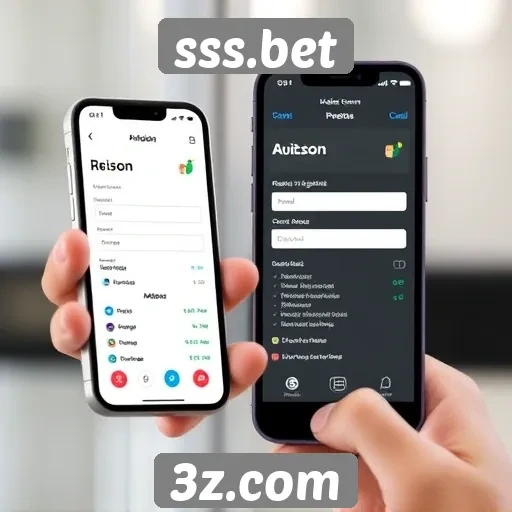 Interface responsiva do sss.bet para dispositivos móveis